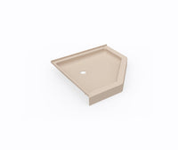 Thumbnail for SS-36NEO 36 x 36 Swanstone Corner Shower Pan with Center Drain in Bermuda Sand