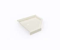 Thumbnail for SS-36NEO 36 x 36 Swanstone Corner Shower Pan with Center Drain in Bone