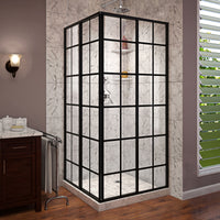 Thumbnail for DreamLine French Corner 34 1/2 in. D x 34 1/2 in. W x 72 in. H Framed Sliding Shower Enclosure - BNGBath