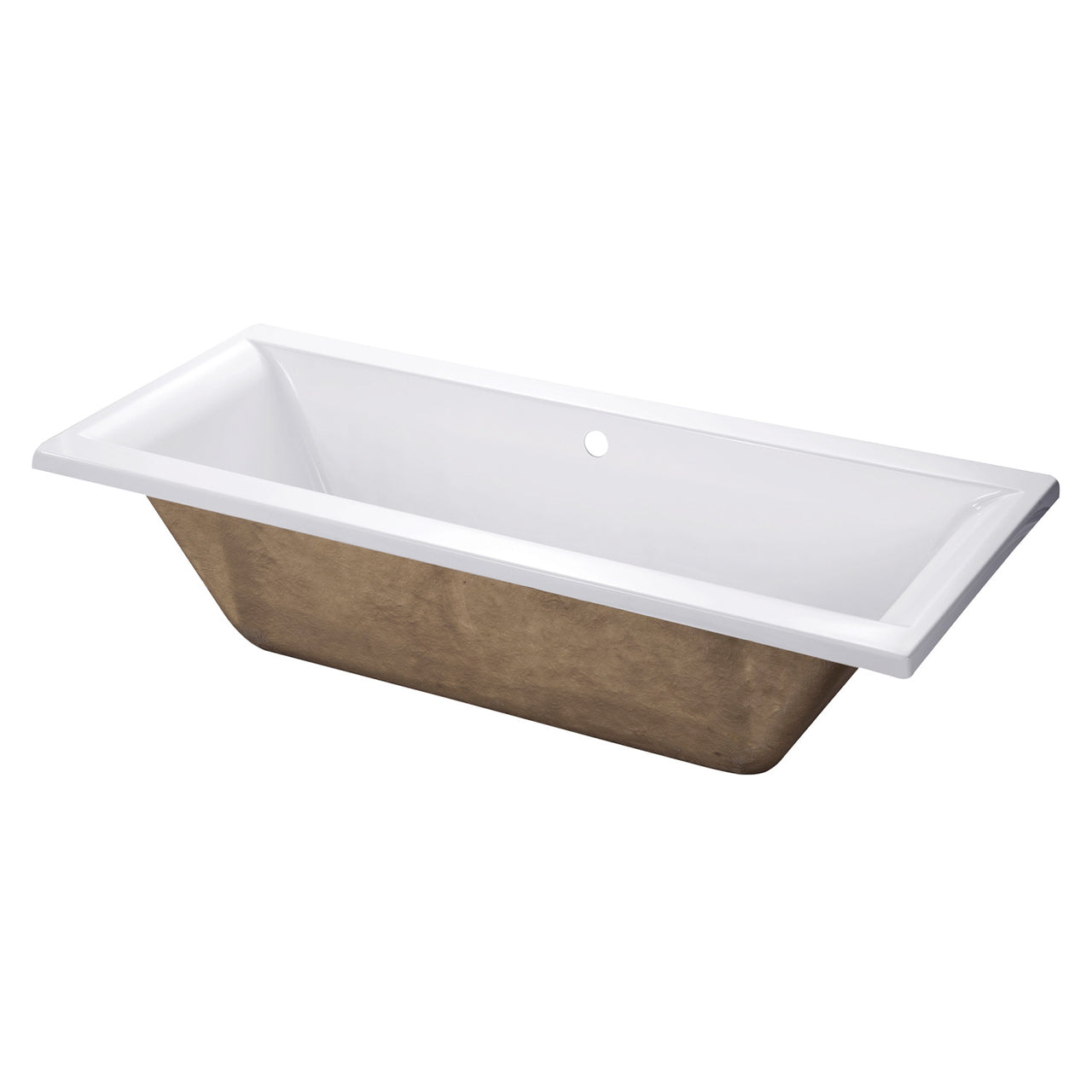 67 In Acrylic Drop-in Tub With Reversible Drain - BNGBath