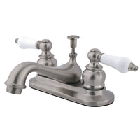 Thumbnail for Kingston Brass GKB608PL 4 in. Centerset Bathroom Faucet, Brushed Nickel - BNGBath