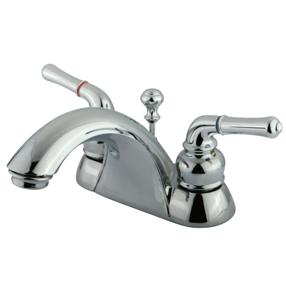 Kingston Brass KB2621B Naples 4 in. Centerset Bathroom Faucet, Polished Chrome - BNGBath