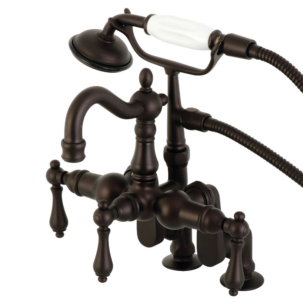 Kingston Brass CC6013T5 Vintage Clawfoot Tub Faucet with Hand Shower, Oil Rubbed Bronze - BNGBath