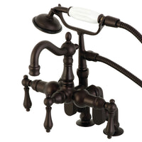 Thumbnail for Kingston Brass CC6013T5 Vintage Clawfoot Tub Faucet with Hand Shower, Oil Rubbed Bronze - BNGBath