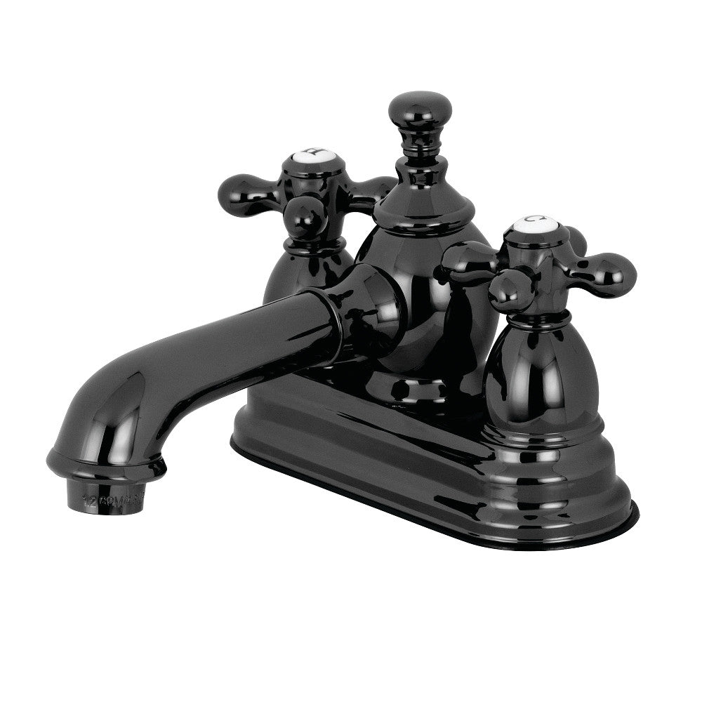 Kingston Brass NS7000AX 4 in. Centerset Bathroom Faucet, Black Stainless Steel - BNGBath