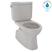 Thumbnail for TOTO Vespin II Two-Piece Elongated 1.28 GPF Universal Height Skirted Design Toilet with CeFiONtect,  - CST474CEFG#12 - BNGBath