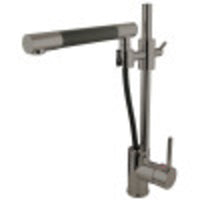 Thumbnail for Kingston Brass KS8988DKL Concord Single-Handle Pull-Out Kitchen Faucet, Brushed Nickel - BNGBath