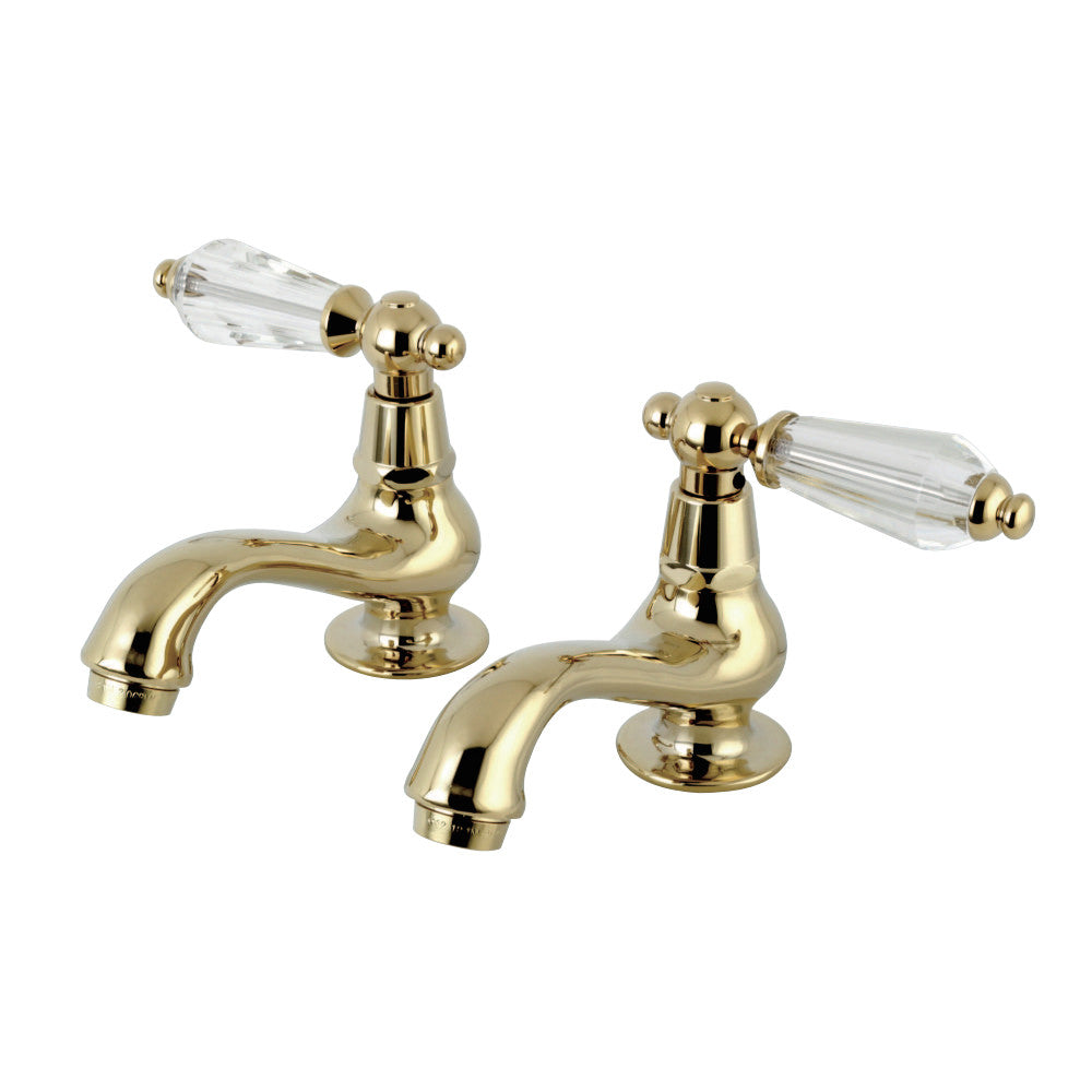 Kingston Brass KS1102WLL Basin Tap Faucet with Cross Handle, Polished Brass - BNGBath