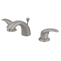 Thumbnail for Kingston Brass KB958LL Mini-Widespread Bathroom Faucet, Brushed Nickel - BNGBath