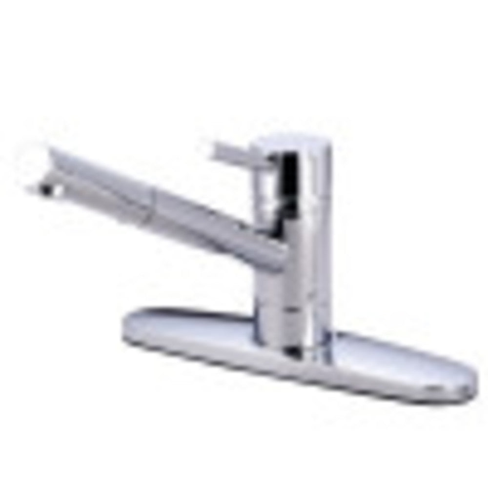 Kingston Brass KS8561DLLS Concord 8" Centerset Kitchen Faucet, Polished Chrome - BNGBath