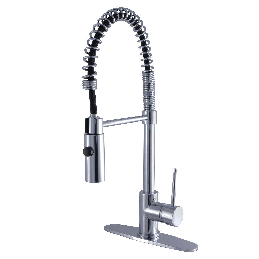 Gourmetier LS8771NYL New York Single-Handle Pre-Rinse Kitchen Faucet, Polished Chrome - BNGBath