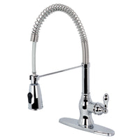 Thumbnail for Gourmetier GSY8891ACL American Classic Single-Handle Pre-Rinse Kitchen Faucet, Polished Chrome - BNGBath