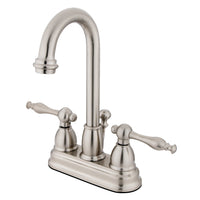 Thumbnail for Kingston Brass KB3618NL 4 in. Centerset Bathroom Faucet, Brushed Nickel - BNGBath