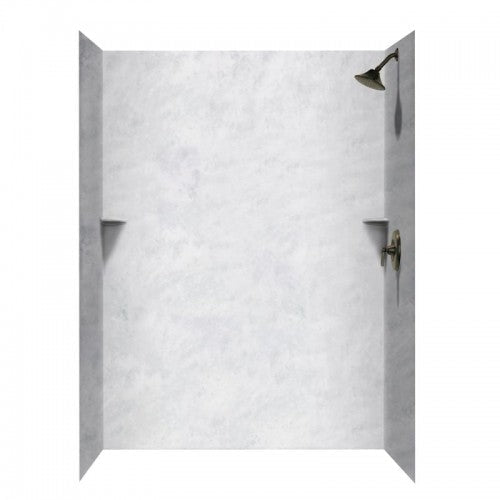 36-In x 62-In x 96-In Swanstone Solid Surface Shower Wall Kit - BNGBath
