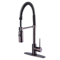 Thumbnail for Gourmetier LS8775NYL New York Single-Handle Pre-Rinse Kitchen Faucet, Oil Rubbed Bronze - BNGBath