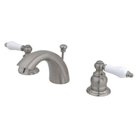 Thumbnail for Kingston Brass KB958PL Victorian Mini-Widespread Bathroom Faucet, Brushed Nickel - BNGBath