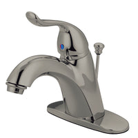 Thumbnail for Kingston Brass KB6408YL 4 in. Single Handle Bathroom Faucet, Brushed Nickel - BNGBath