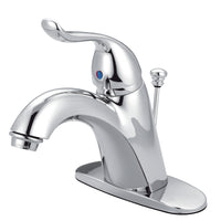 Thumbnail for Kingston Brass KB6401YL 4 in. Single Handle Bathroom Faucet, Polished Chrome - BNGBath