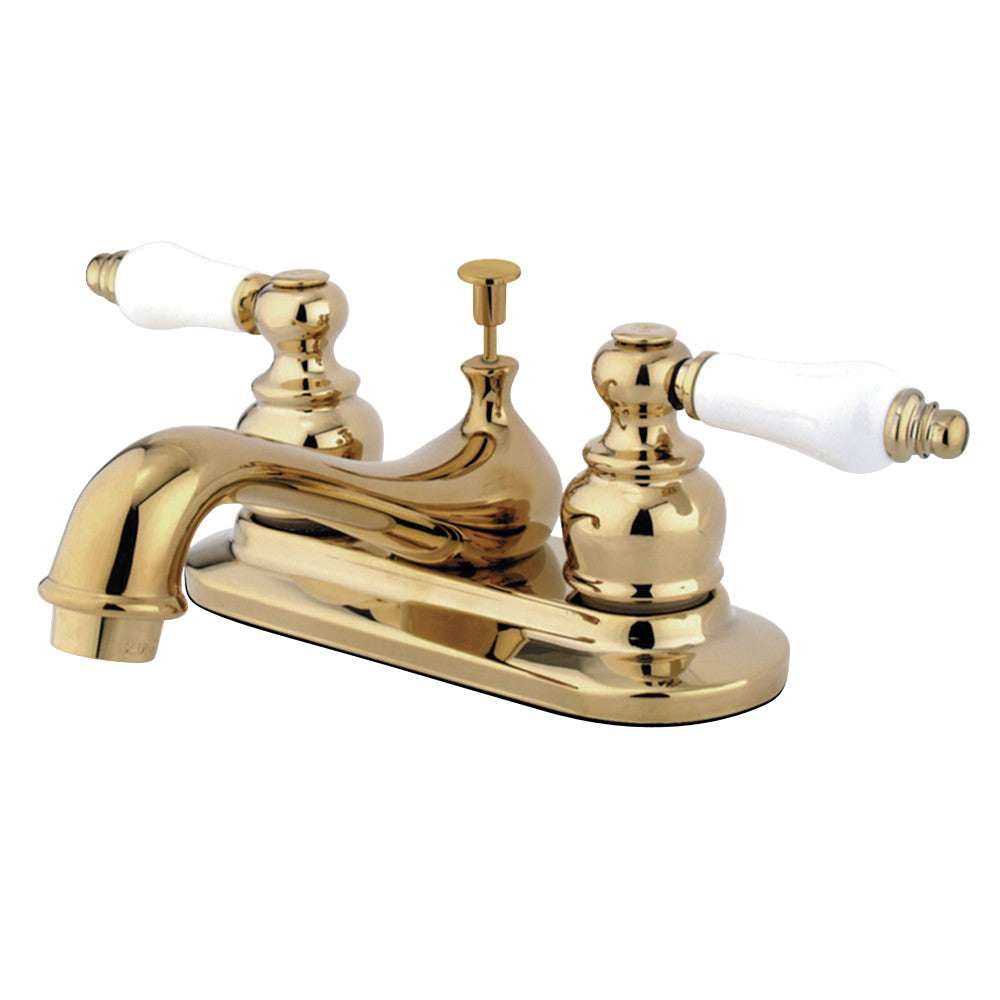 Kingston Brass GKB602PL 4 in. Centerset Bathroom Faucet, Polished Brass - BNGBath