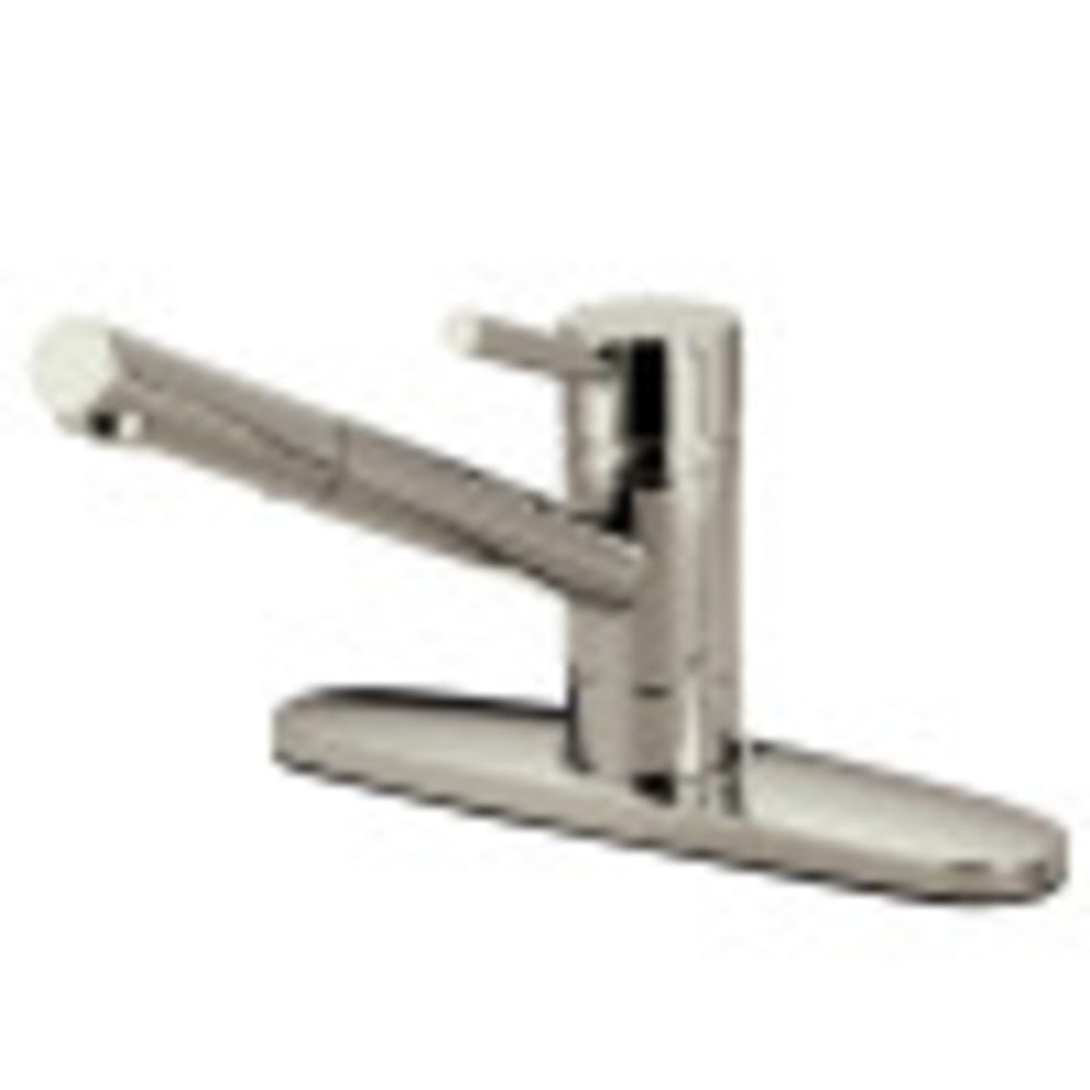 Kingston Brass KS8568DLLS Concord 8" Centerset Kitchen Faucet, Brushed Nickel - BNGBath