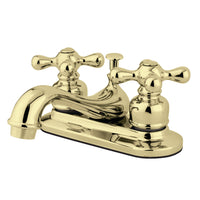 Thumbnail for Kingston Brass KB602AX Restoration 4 in. Centerset Bathroom Faucet, Polished Brass - BNGBath