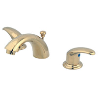 Thumbnail for Kingston Brass KB952LL Mini-Widespread Bathroom Faucet, Polished Brass - BNGBath