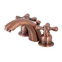 Thumbnail for Kingston Brass KB946AX Victorian Mini-Widespread Bathroom Faucet, Antique Copper - BNGBath