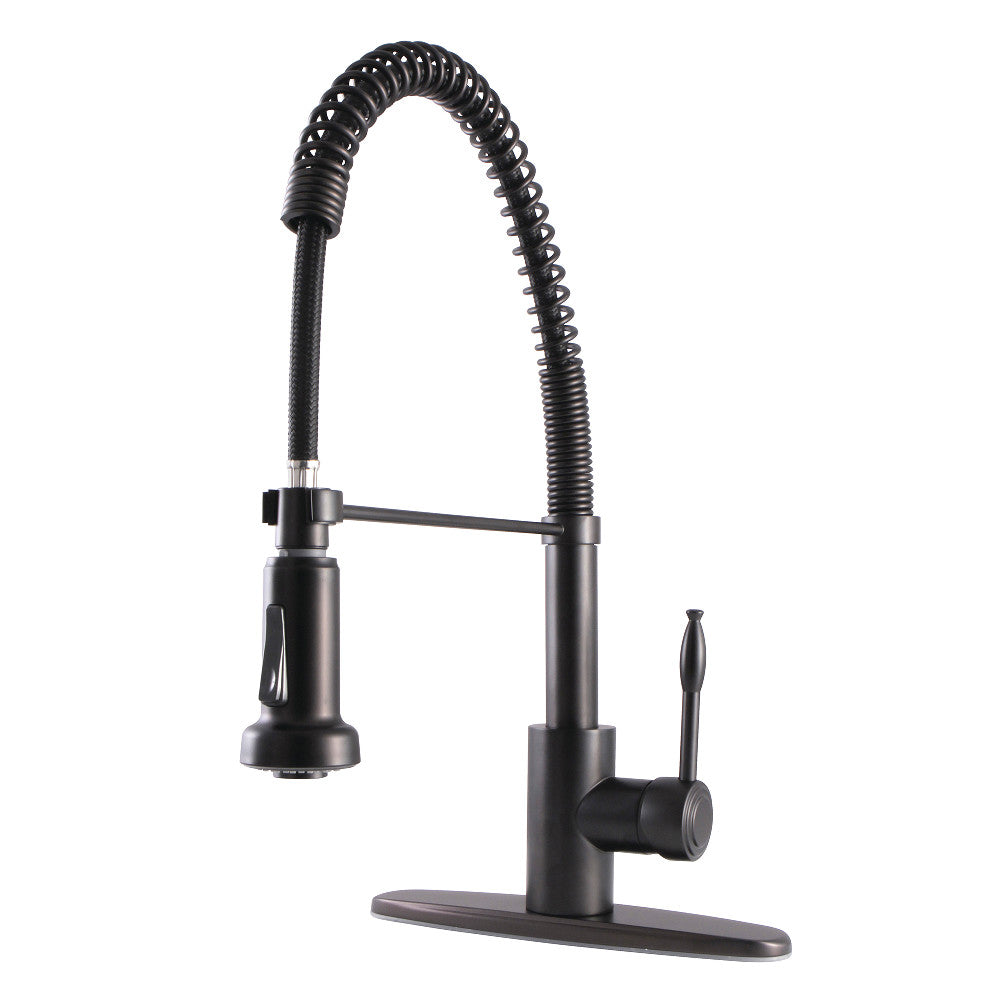 Gourmetier GSY8885NKL Nustudio Single-Handle Pre-Rinse Kitchen Faucet, Oil Rubbed Bronze - BNGBath