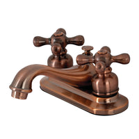 Thumbnail for Kingston Brass KB606AX Restoration 4 in. Centerset Bathroom Faucet, Antique Copper - BNGBath