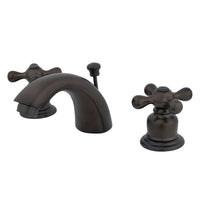 Thumbnail for Kingston Brass KB955AX Mini-Widespread Bathroom Faucet, Oil Rubbed Bronze - BNGBath