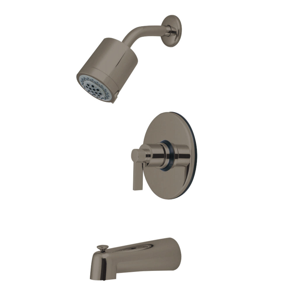 Kingston Brass KB6698NDL NuvoFusion Single-Handle Tub and Shower Faucet, Brushed Nickel - BNGBath