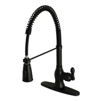 Thumbnail for Gourmetier GSY8890ACL American Classic Single-Handle Pre-Rinse Kitchen Faucet, Matte Black - BNGBath