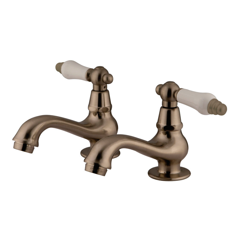 Kingston Brass KS1108PL Heritage Basin Tap Faucet, Brushed Nickel - BNGBath