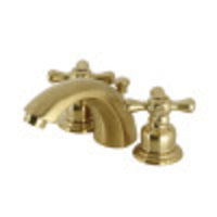 Thumbnail for Kingston Brass KB947AXSB Mini-Widespread Bathroom Faucet, Brushed Brass - BNGBath