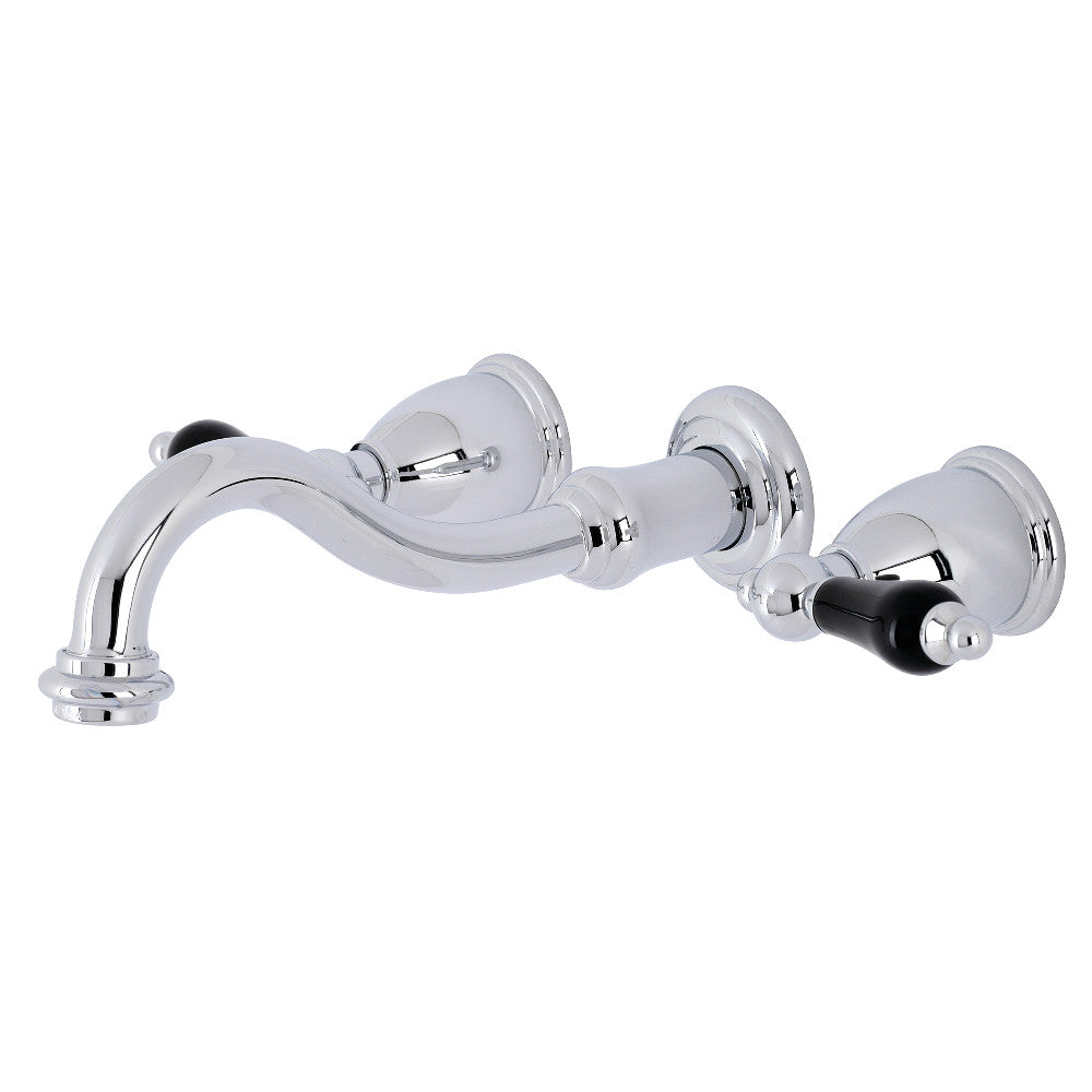 Kingston Brass KS3121PKL Duchess Two-Handle Wall Mount Bathroom Faucet, Polished Chrome - BNGBath