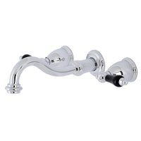 Thumbnail for Kingston Brass KS3121PKL Duchess Two-Handle Wall Mount Bathroom Faucet, Polished Chrome - BNGBath