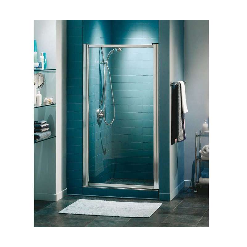 MAAX Shower Door with Clear Glass and Chrome Trim