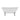 Kris II 66 Inch Acrylic Clawfoot Double Ended Tub, 7 inch Imperial Feet by Maidstone
