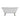 Kris II 66 Inch Acrylic Clawfoot Double Ended Tub, 7 inch Lion Paw Feet by Maidstone