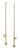 Clawfoot Tub Straight Tub Supply Lines with Shut Off Valves by Maidstone