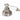 Nouveau Widespread Bathroom Sink Faucet with Porcelain Lever Handles by Maidstone