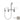 Audrey Wall Mount Kitchen Faucet with Porcelain Lever Handles by Maidstone