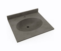 Thumbnail for CH1B2225 Chesapeake 22 x 25 Single Bowl Vanity Top in Charcoal Gray