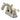 Kingston Brass KB5619FL 4 in. Centerset Bathroom Faucet, Brushed Nickel/Polished Brass - BNGBath