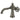 Kingston Brass KS354RKXVN Webb Single-Handle Bathroom Faucet with Knurled Handle and Push Pop-Up Drain, Black Stainless - BNGBath