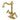 Kingston Brass KS1437AL Heritage Two-Handle Bathroom Faucet with Brass Pop-Up and Cover Plate, Brushed Brass - BNGBath