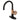 Kingston Brass KSD2237RX Belknap Single-Handle Bathroom Faucet with Push Pop-Up, Matte Black/Rose Gold - BNGBath