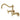 Kingston Brass KS3222BEX Essex 6" Adjustable Center Wall Mount Kitchen Faucet, Polished Brass - BNGBath