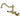 Kingston Brass KS1287PKL Duchess Wall Mount Kitchen Faucet, Brushed Brass - BNGBath
