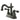 Kingston Brass NB1600AL 4 in. Centerset Bathroom Faucet, Black Stainless Steel - BNGBath